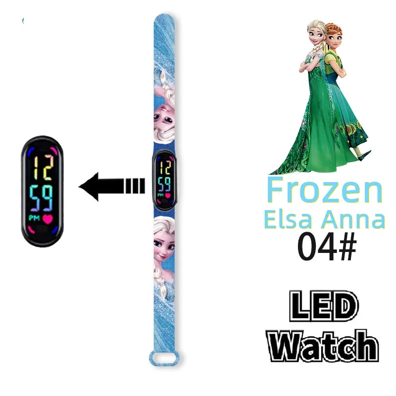 Disney Frozen & Spider-Man Children’s Anime Figure Bracelet Wristwatch - Image 20