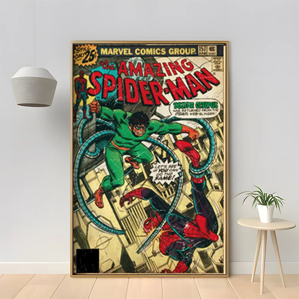 MINISO Marvel Superhero Spider-Man Vintage Poster - Image 8