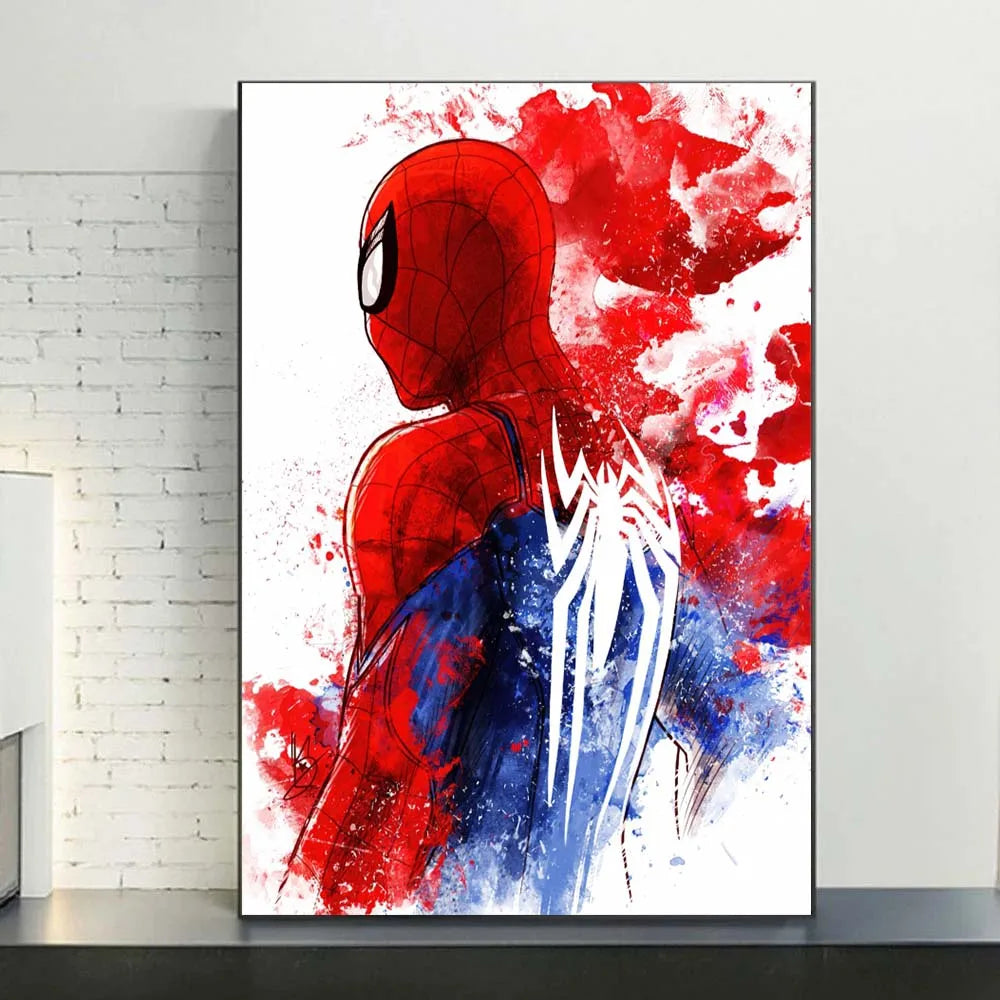 MINISO Marvel Watercolor Spider-Man Canvas Poster - Image 7