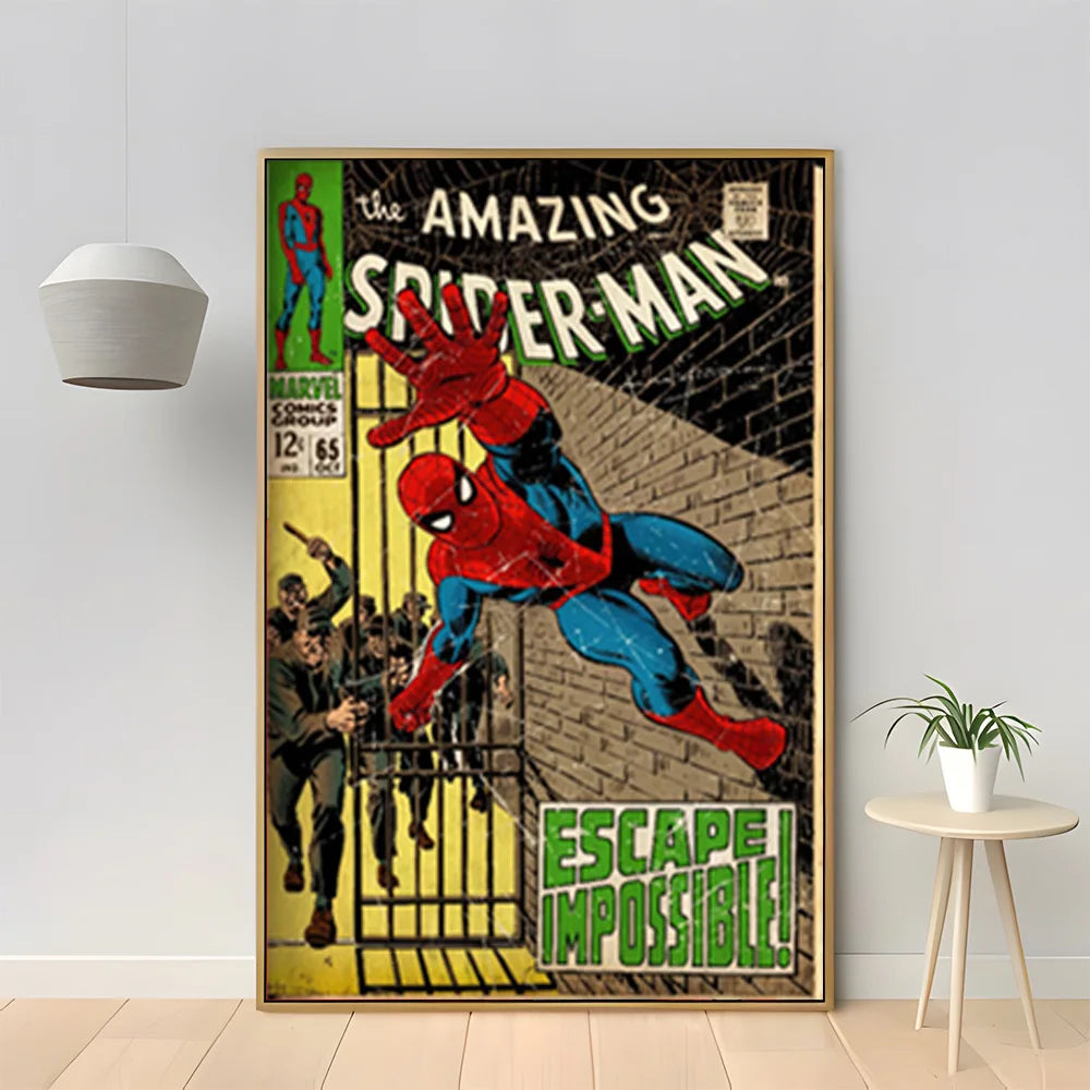 MINISO Marvel Superhero Spider-Man Vintage Poster - Image 12