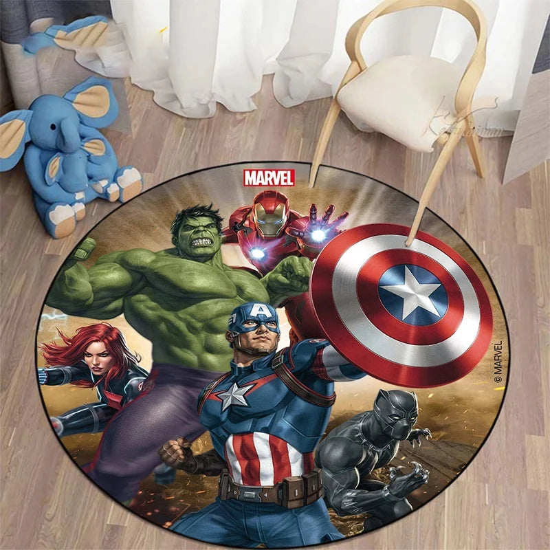 MINISO Marvel Iron Man & Spider-Man Round Carpet - Image 22
