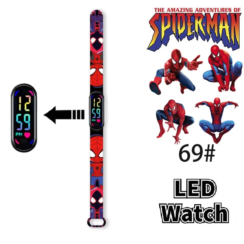 Disney Frozen & Spider-Man Children’s Anime Figure Bracelet Wristwatch - Image 22