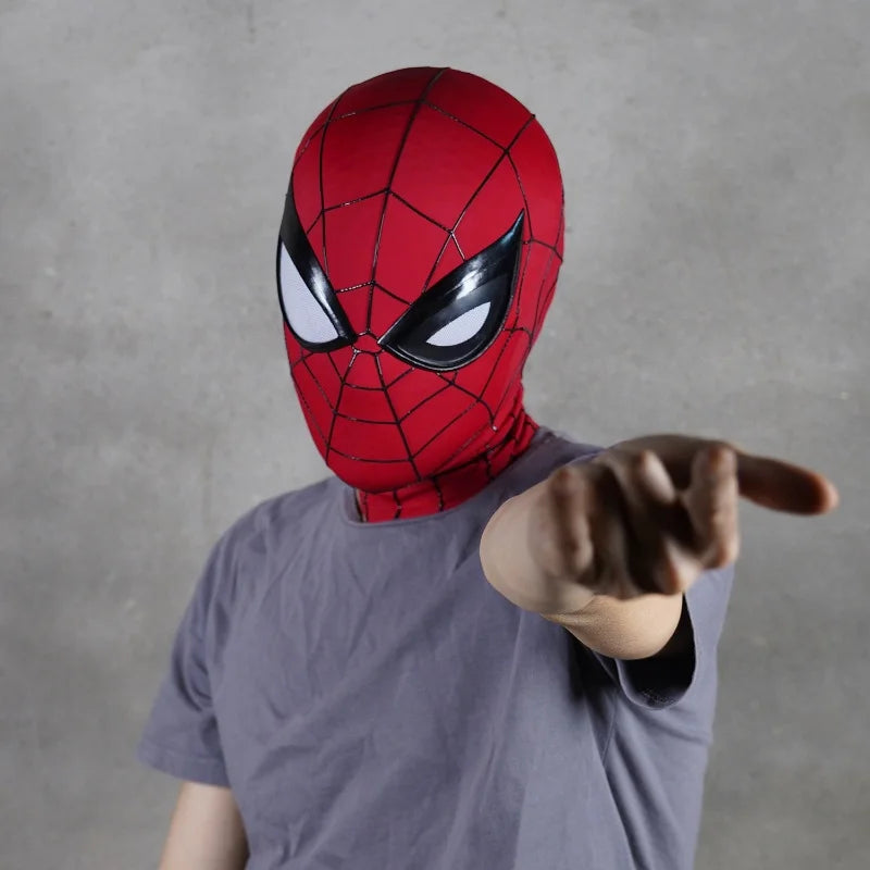 New Original Spider-Man No Way Home Red Black Gold Mask - Image 3