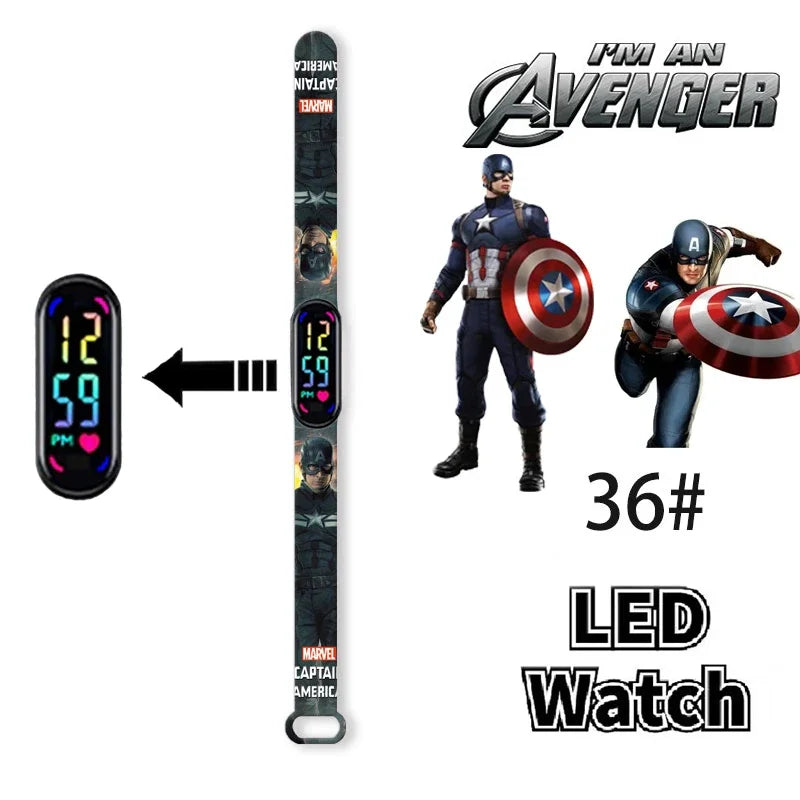 Disney Frozen & Spider-Man Children’s Anime Figure Bracelet Wristwatch - Image 27