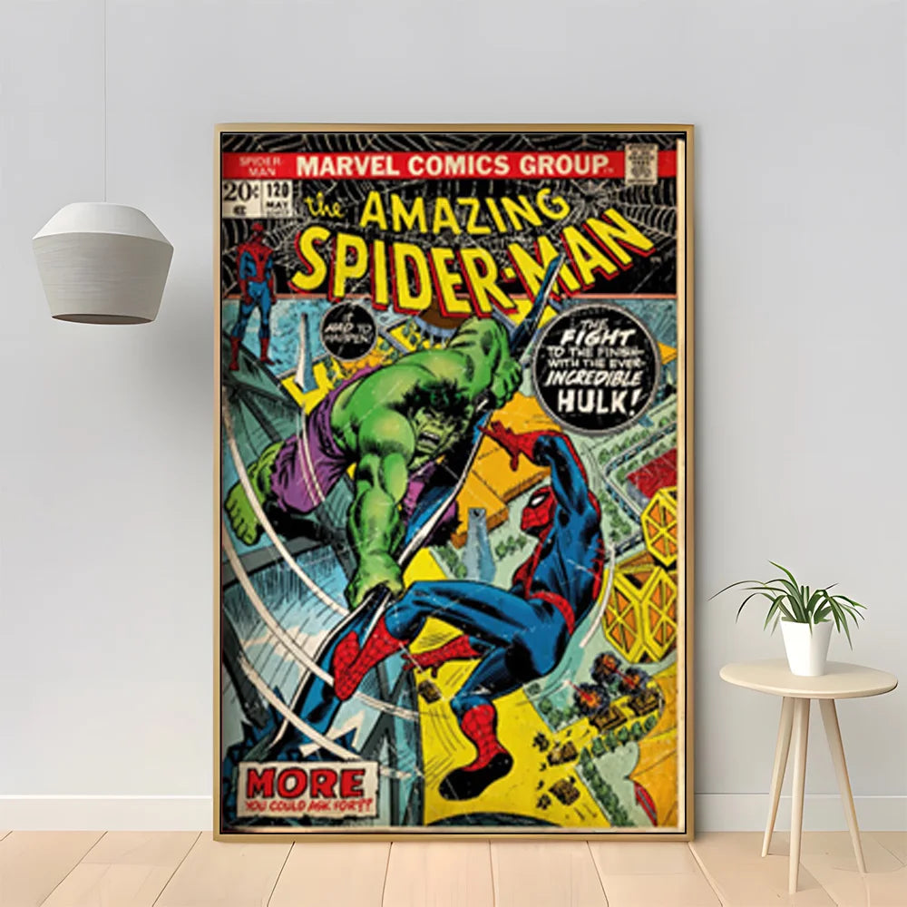 MINISO Marvel Superhero Spider-Man Vintage Poster - Image 13