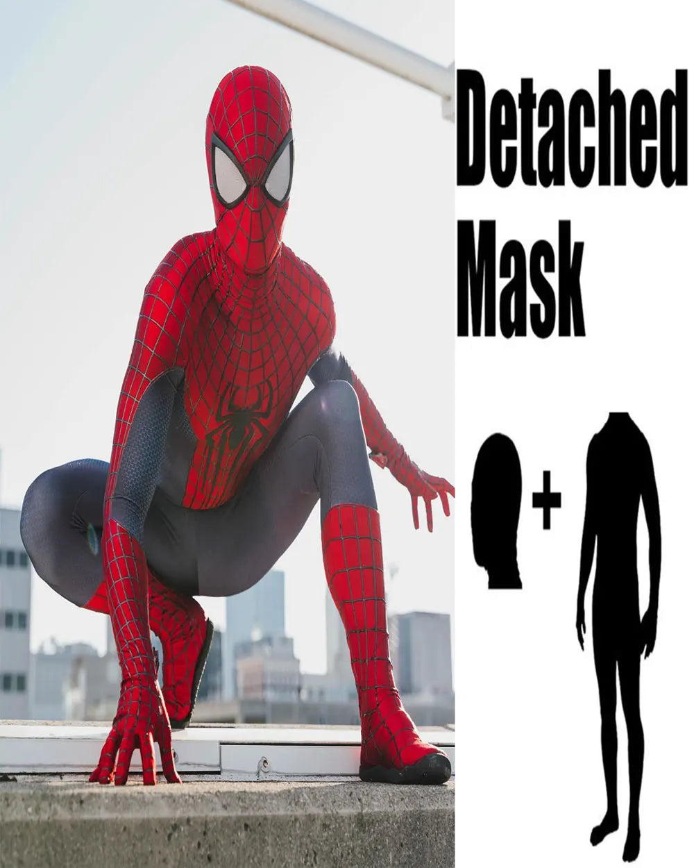 Halloween Men TASM Spider-Man Cosplay Costume - Image 3