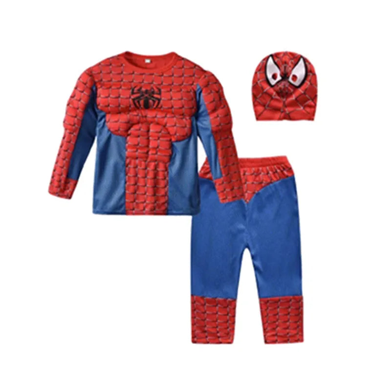 Spiderman Boys & Girls Muscle Costumes with Mask and Cloak - Image 9