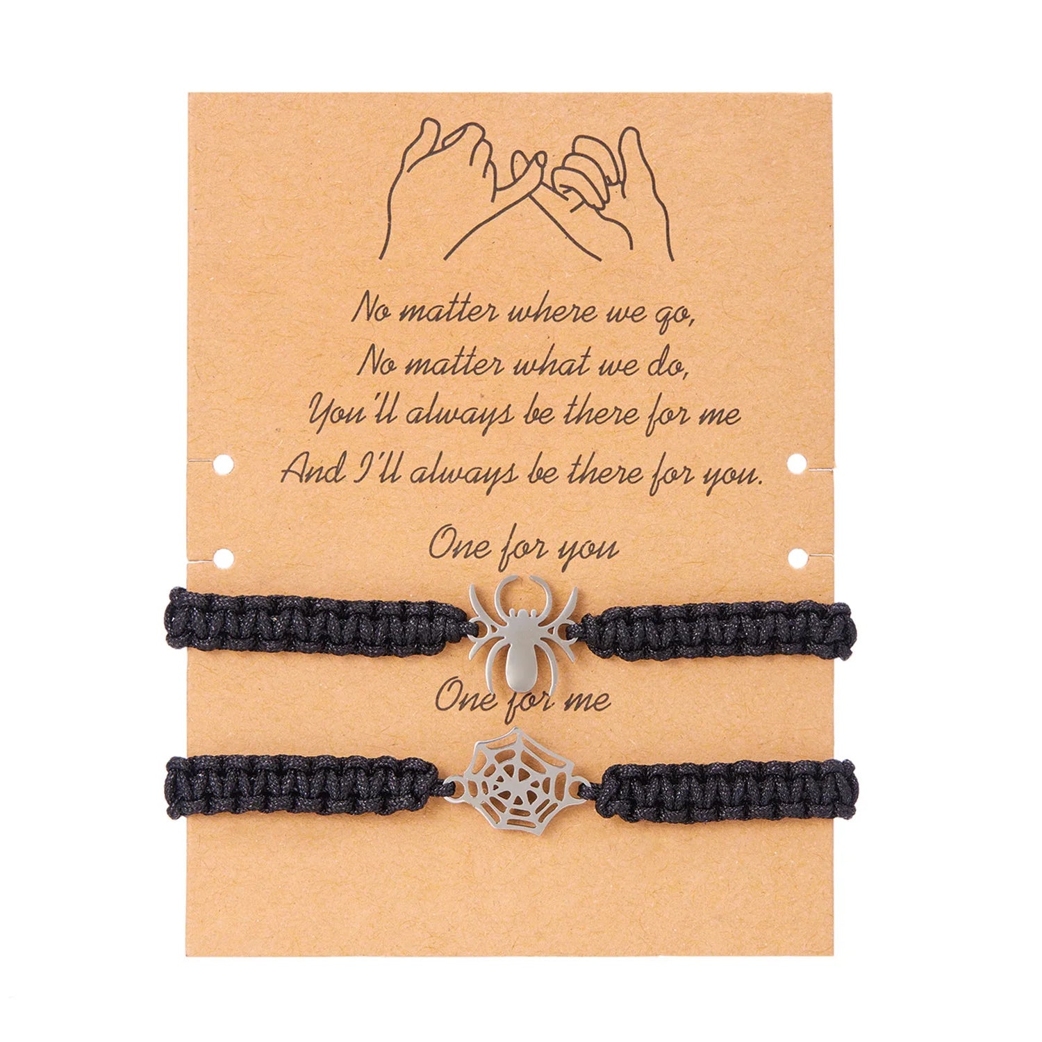 Romantic Spider Handmade Braided Rope Bracelet - Image 5