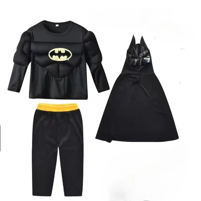 Spiderman Boys & Girls Muscle Costumes with Mask and Cloak - Image 4