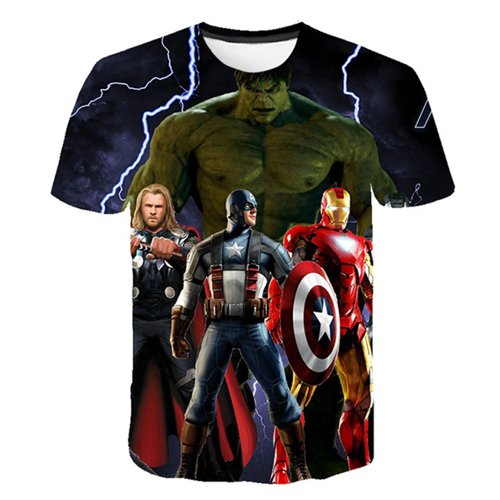 Spider-Man & Avengers 3D Printed Summer T-Shirts - Image 8