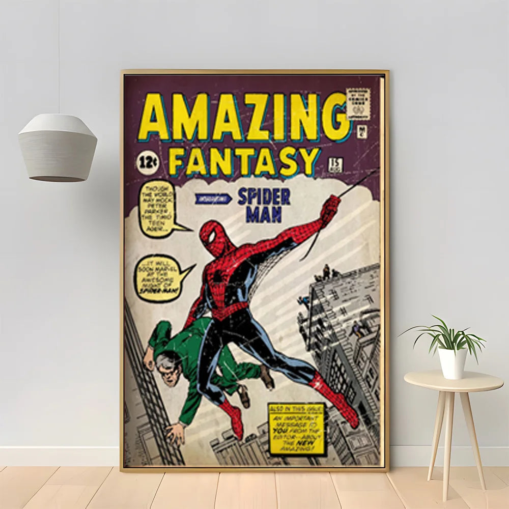 MINISO Marvel Superhero Spider-Man Vintage Poster - Image 14