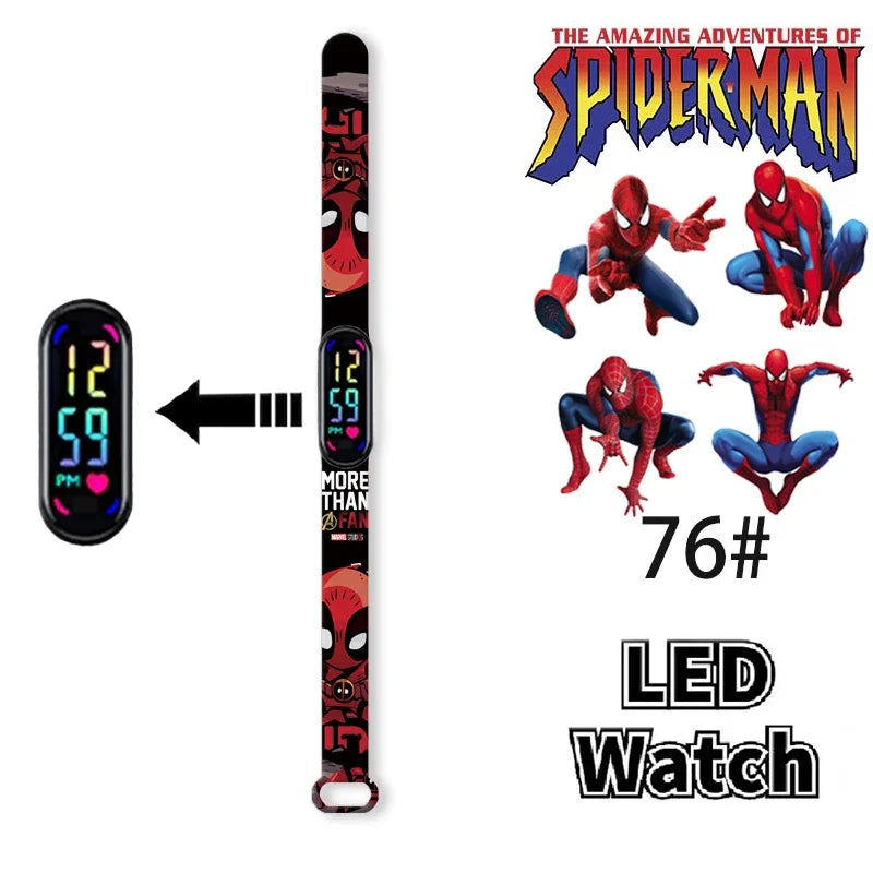 Disney Frozen & Spider-Man Children’s Anime Figure Bracelet Wristwatch - Image 24