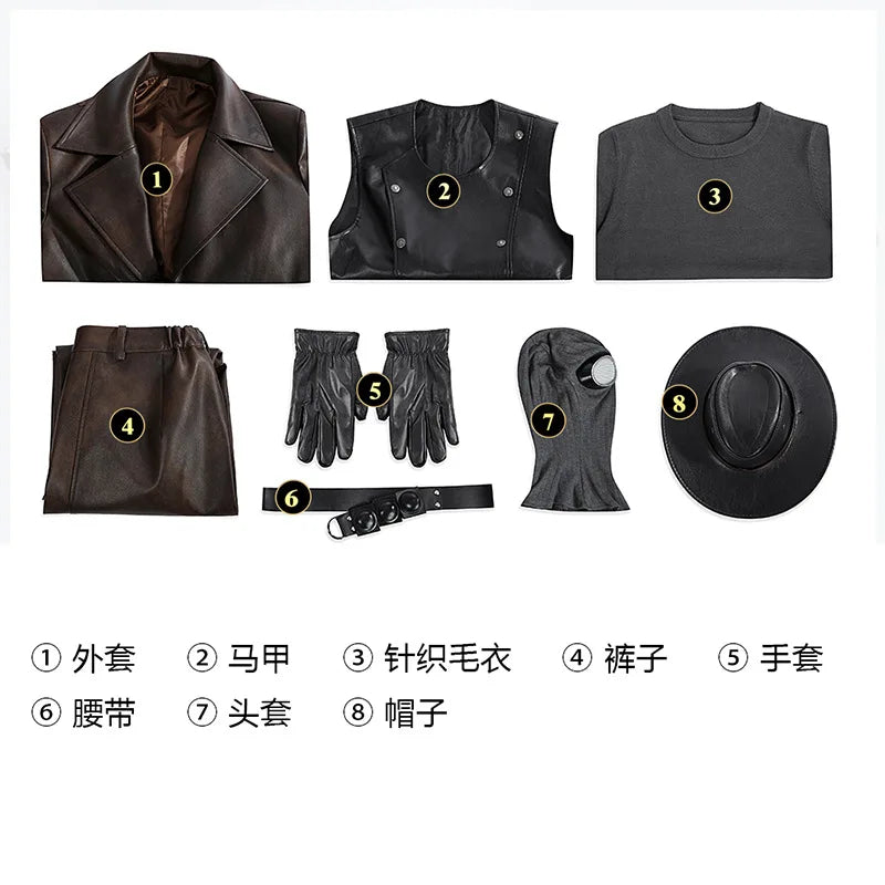 Peter Parker The Spider-Noir Cosplay Costume - Image 9