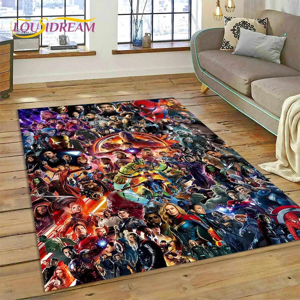 Superhero Marvel Avengers Spider-Man Cartoon Carpet - Image 2