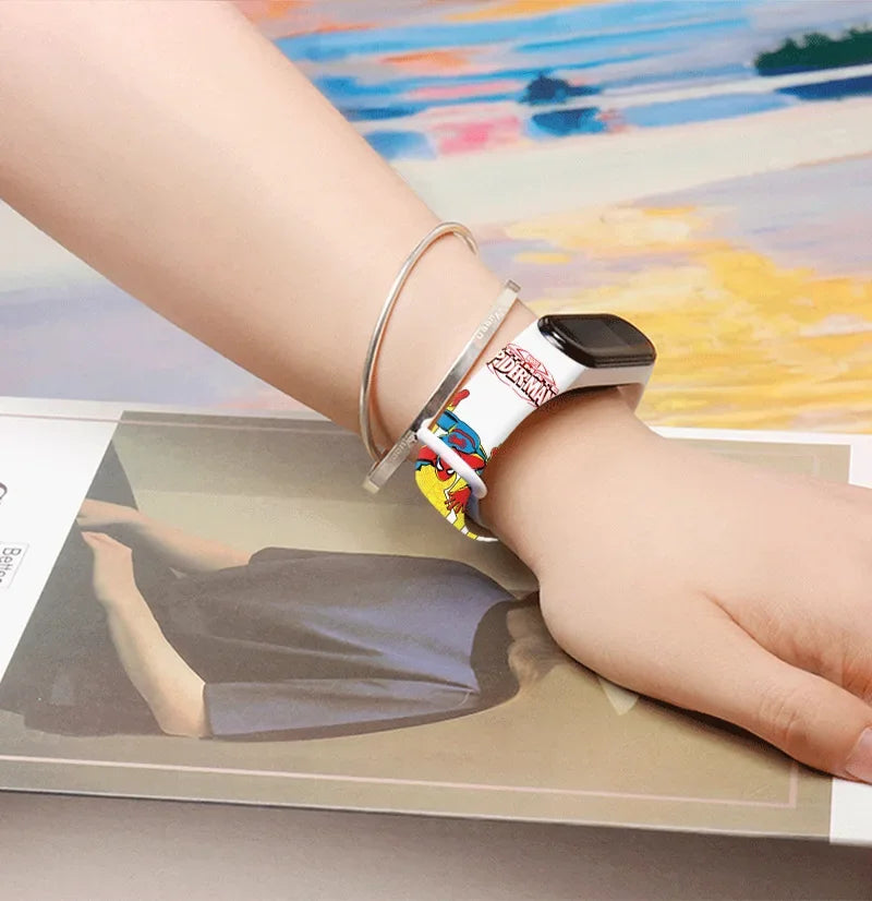 Disney Frozen & Spider-Man Children’s Anime Figure Bracelet Wristwatch - Image 4