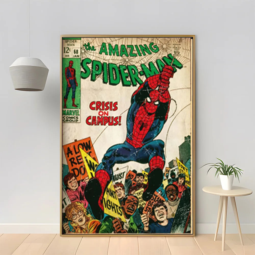 MINISO Marvel Superhero Spider-Man Vintage Poster - Image 10