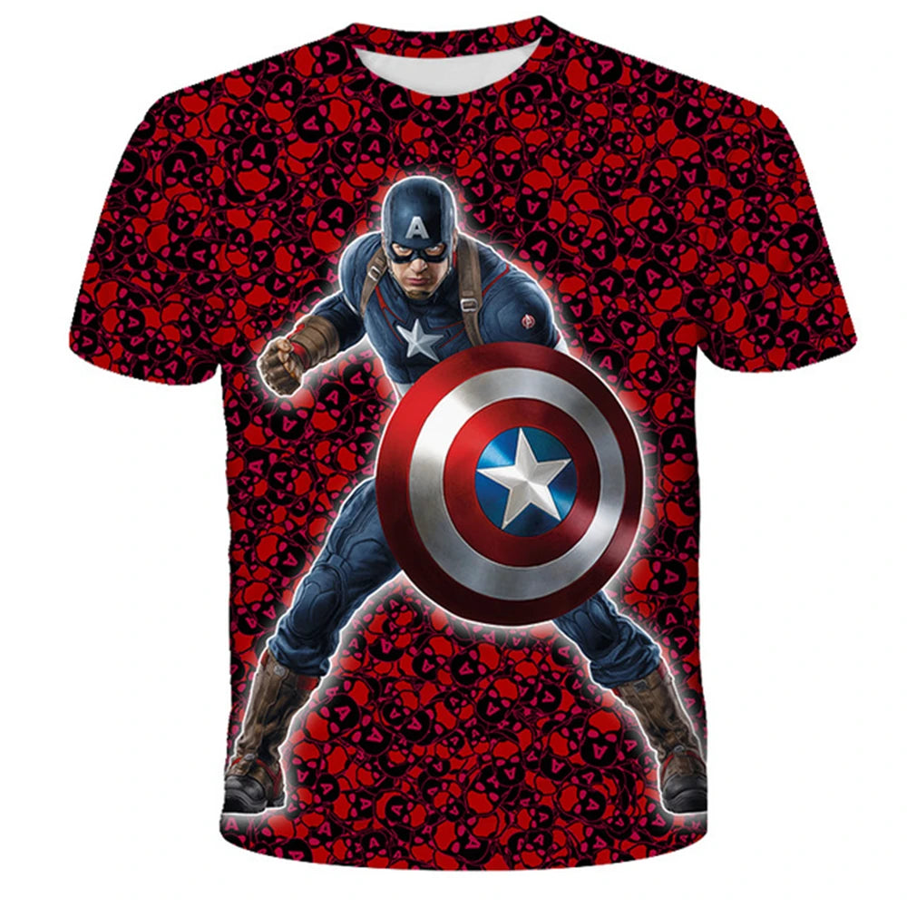 Spider-Man & Avengers 3D Printed Summer T-Shirts - Image 18