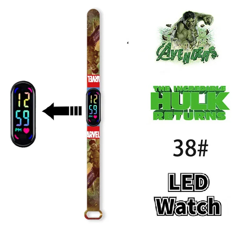 Disney Frozen & Spider-Man Children’s Anime Figure Bracelet Wristwatch - Image 36