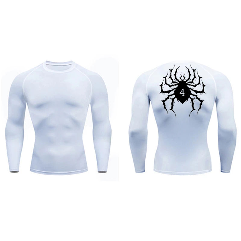 Spider Print Compression Shirts for Men - Image 15