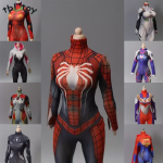 Scale Anime Girls Fighter Hero Jumpsuit