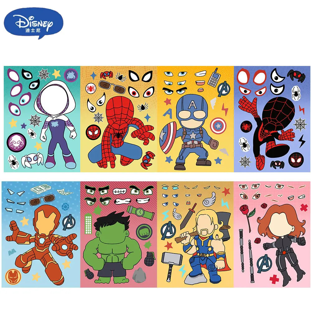 8 Sheets Disney Marvel Spider-Man & Iron Man Stickers - Image 7