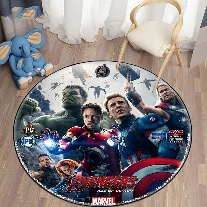 MINISO Marvel Iron Man & Spider-Man Round Carpet - Image 5