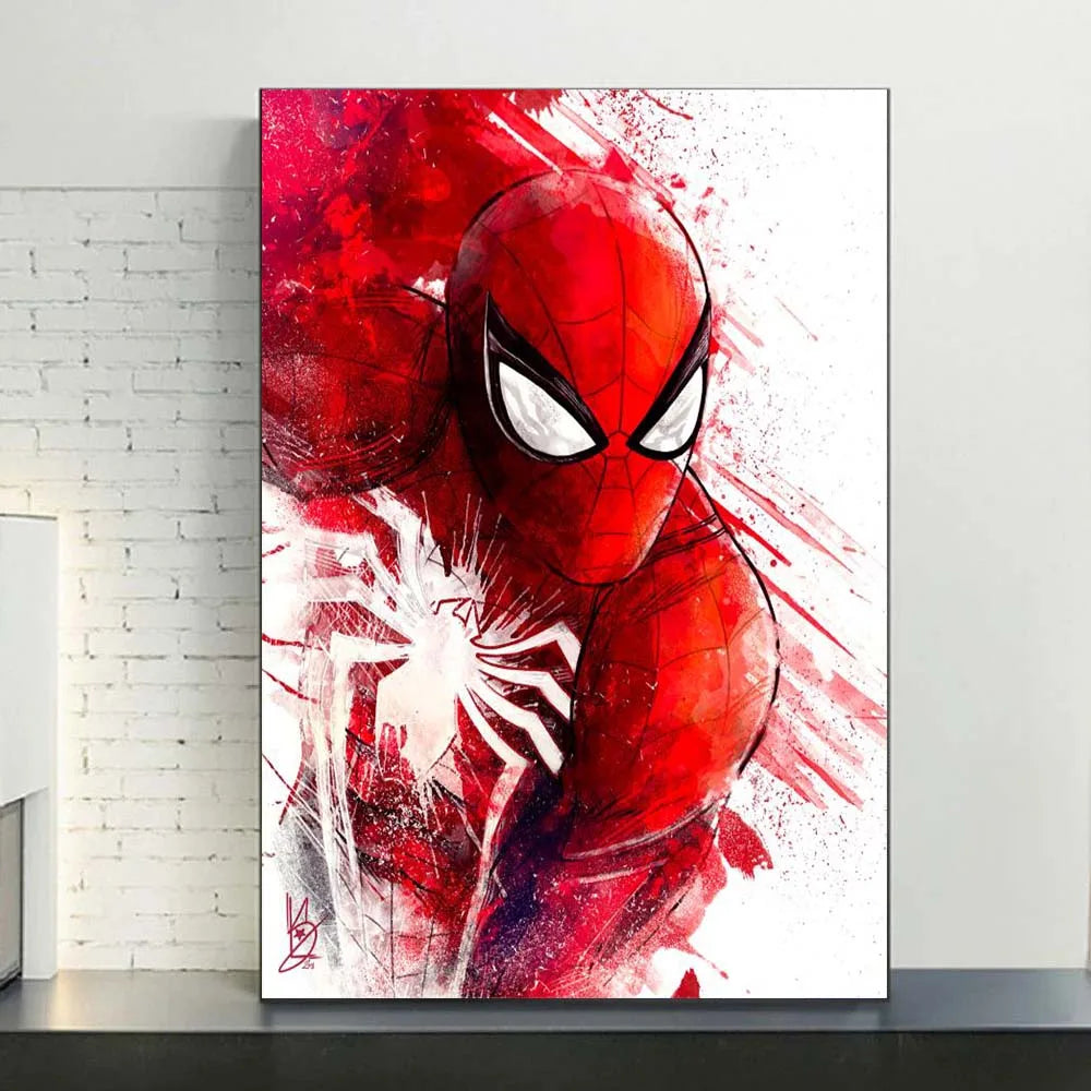 MINISO Marvel Watercolor Spider-Man Canvas Poster - Image 11