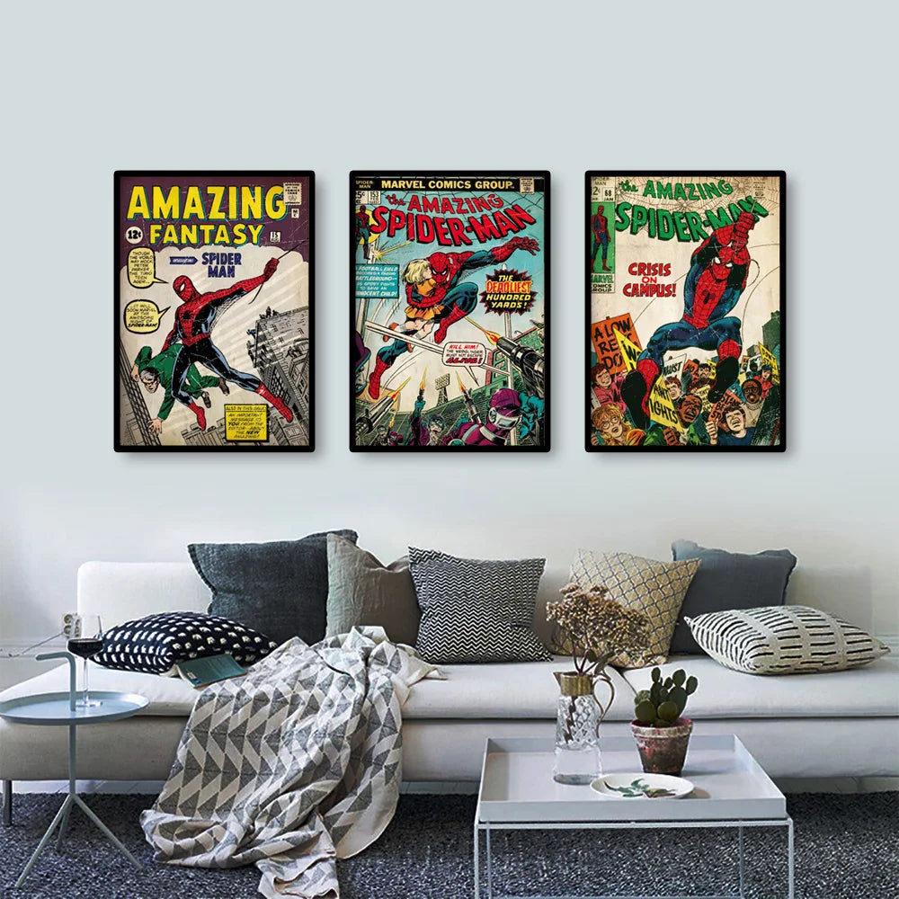 MINISO Marvel Superhero Spider-Man Vintage Poster - Image 4