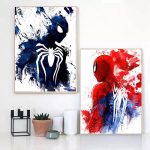 MINISO Marvel Watercolor Spider-Man Canvas Poster