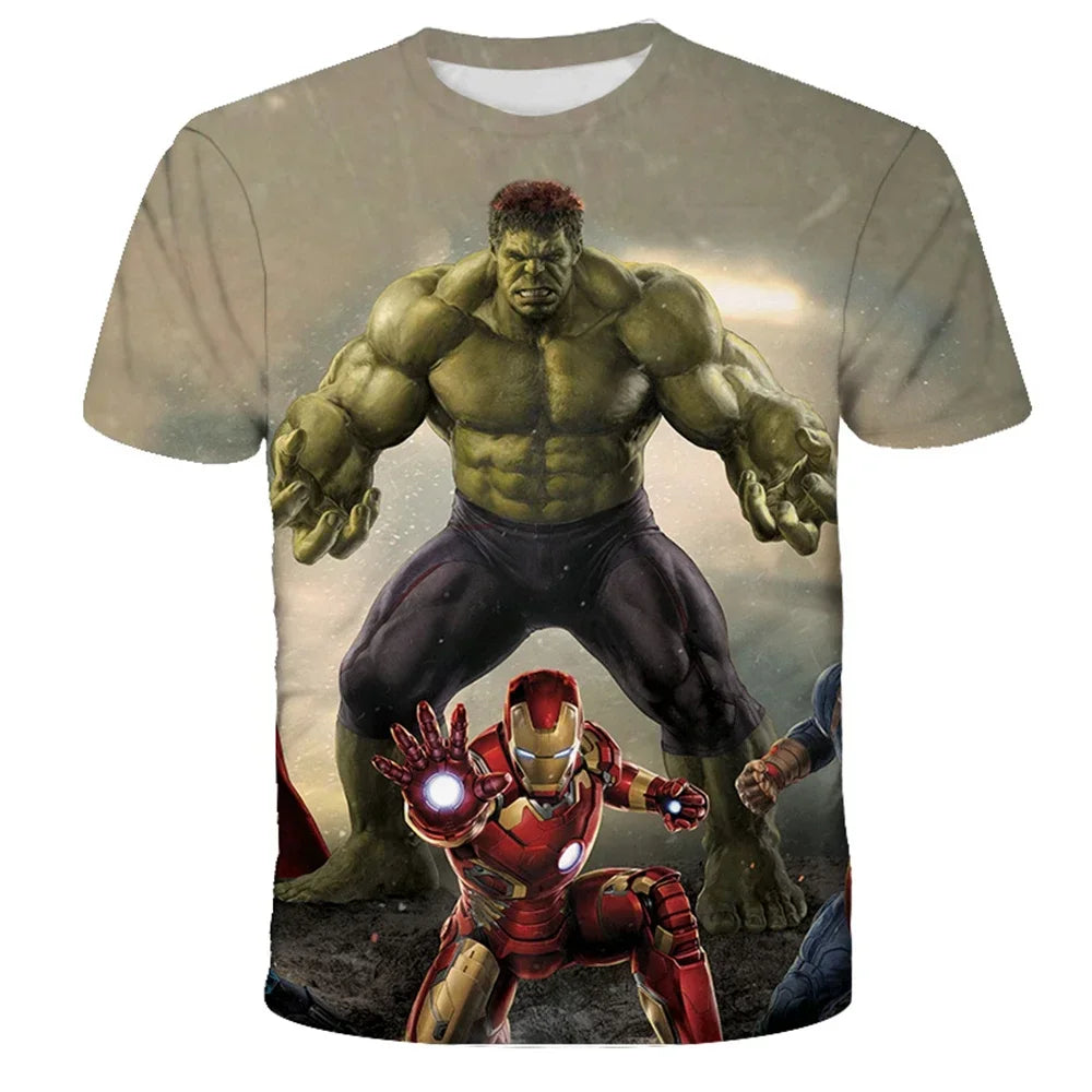 Spider-Man & Avengers 3D Printed Summer T-Shirts - Image 3