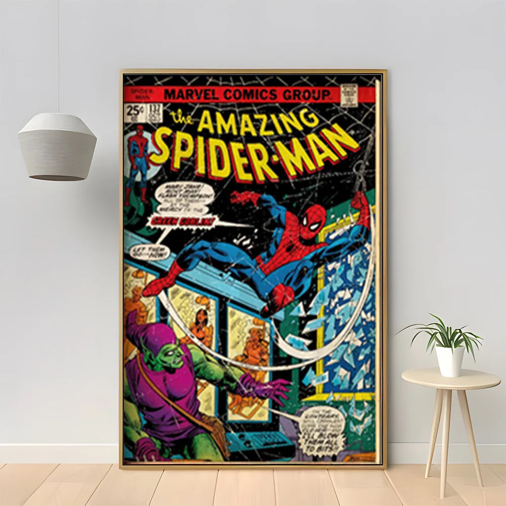 MINISO Marvel Superhero Spider-Man Vintage Poster - Image 7