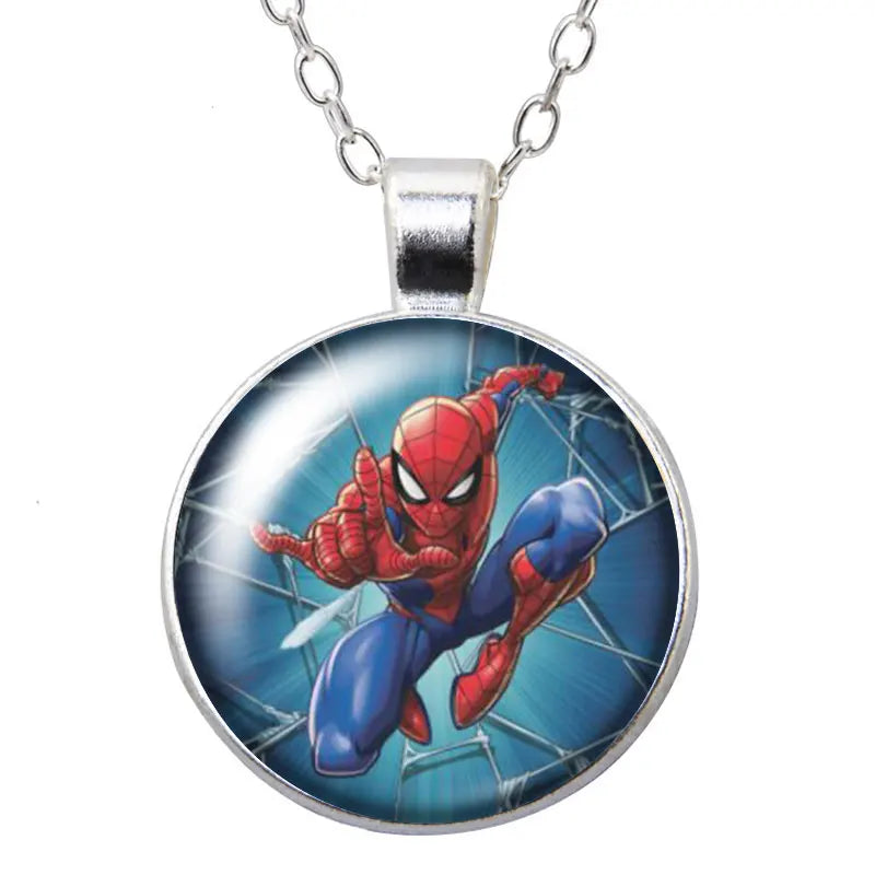 Spider-Man Cartoon Glass Pendant Necklace - Image 15