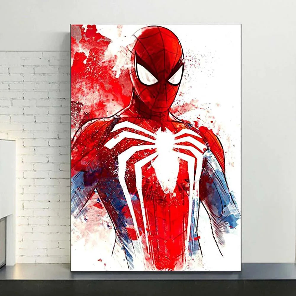 MINISO Marvel Watercolor Spider-Man Canvas Poster - Image 8