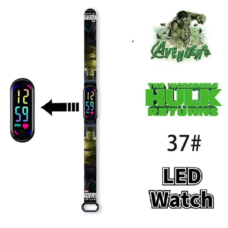 Disney Frozen & Spider-Man Children’s Anime Figure Bracelet Wristwatch - Image 12