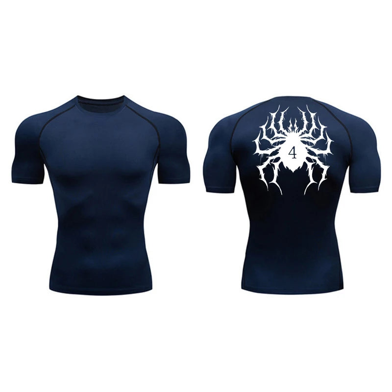 Spider Print Compression Shirts for Men - Image 13