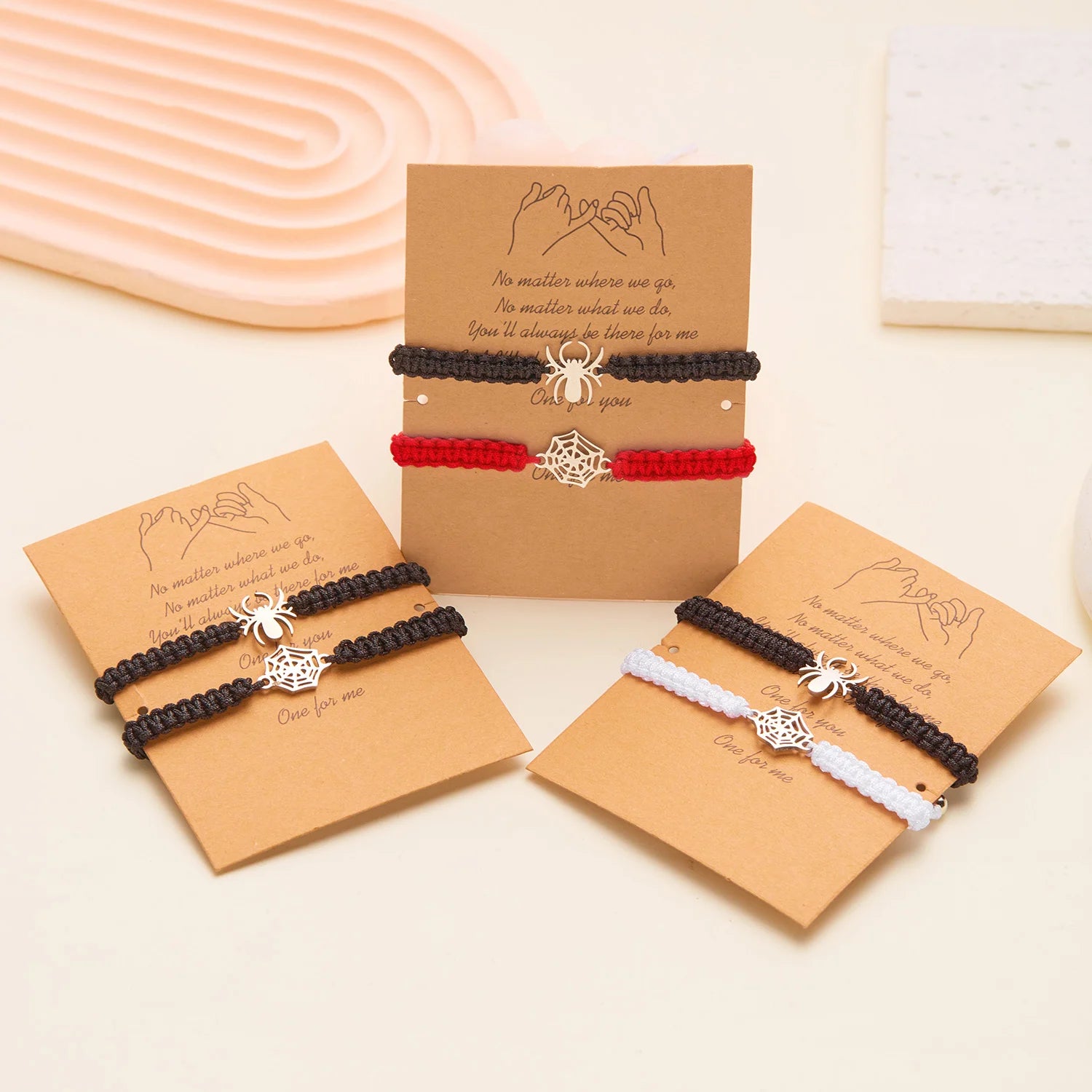 Romantic Spider Handmade Braided Rope Bracelet - Image 3