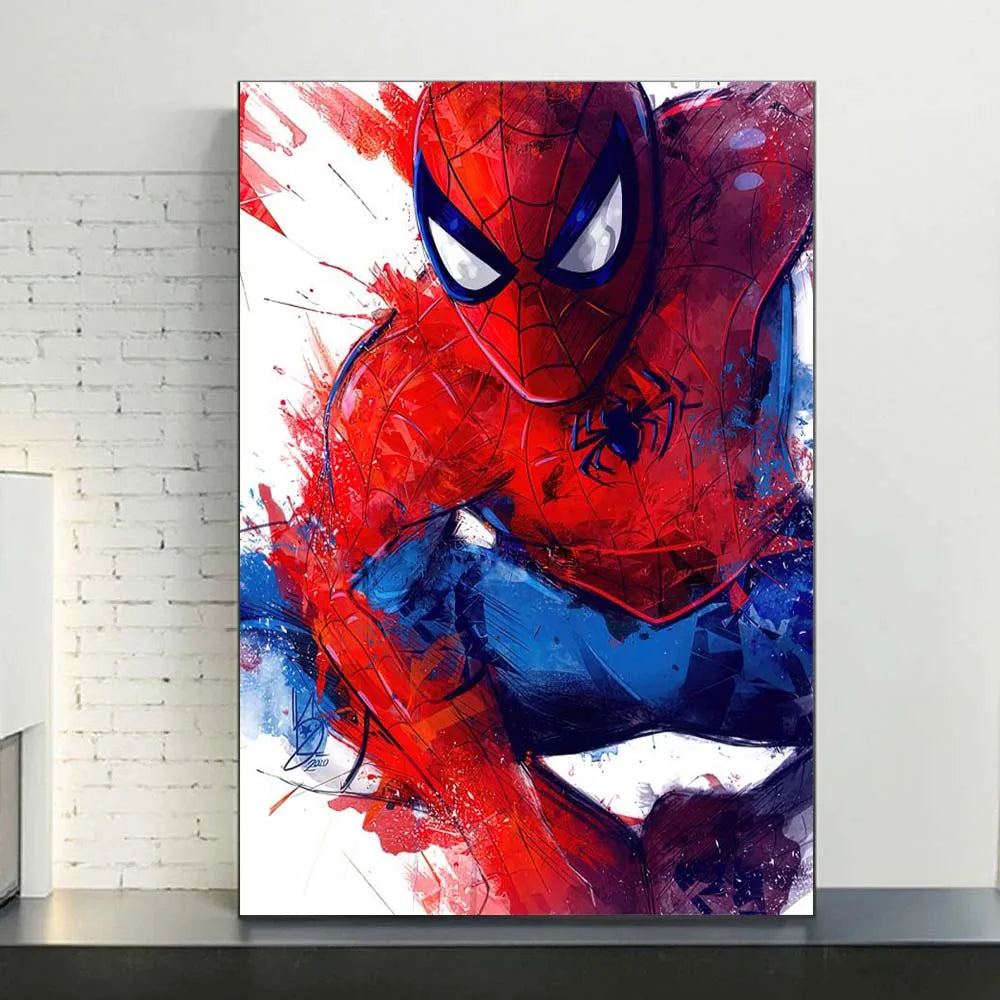 MINISO Marvel Watercolor Spider-Man Canvas Poster - Image 12