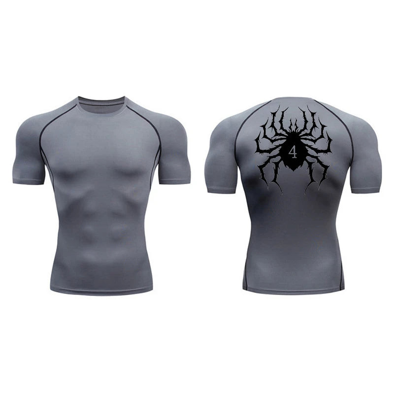 Spider Print Compression Shirts for Men - Image 12