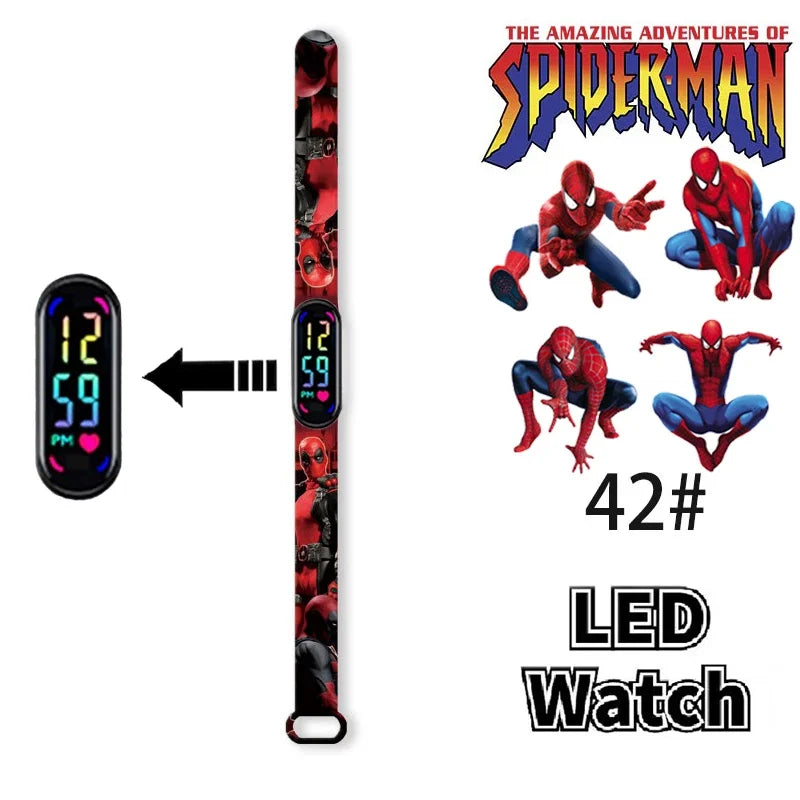 Disney Frozen & Spider-Man Children’s Anime Figure Bracelet Wristwatch - Image 44
