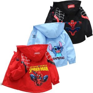 Boys & Girls Spider-Man Hooded Jacket