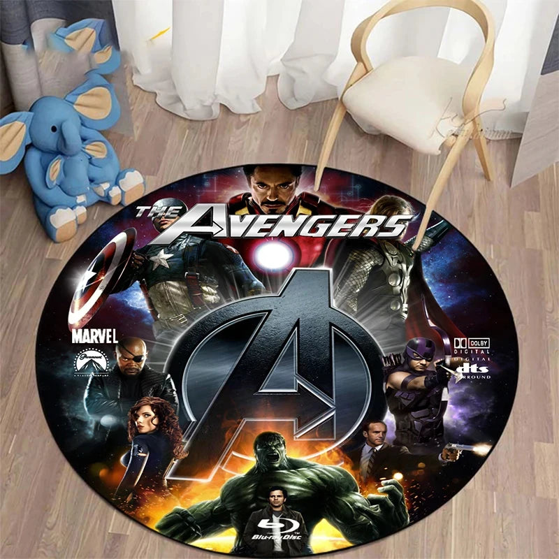MINISO Marvel Iron Man & Spider-Man Round Carpet - Image 12