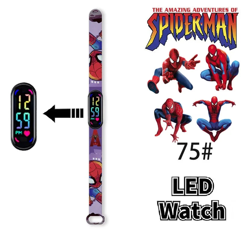 Disney Frozen & Spider-Man Children’s Anime Figure Bracelet Wristwatch - Image 14
