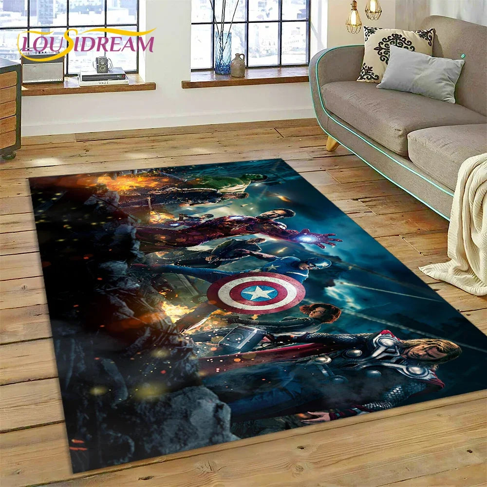 Superhero Marvel Avengers Spider-Man Cartoon Carpet - Image 11