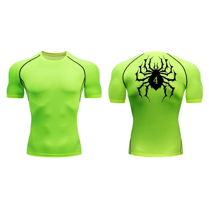 Spider Print Compression Shirts for Men - Image 14